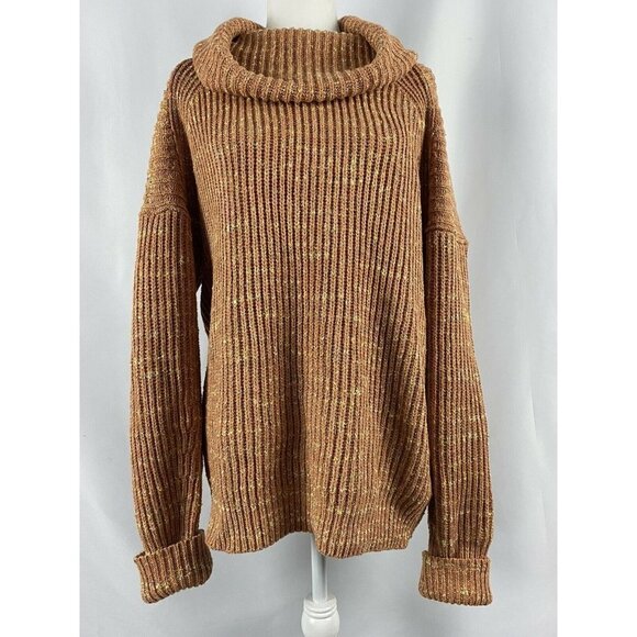 Free People Leo Petal Combo Knit Turtleneck Top Tunic Sweater NWT Size XS $168 - Picture 2 of 8